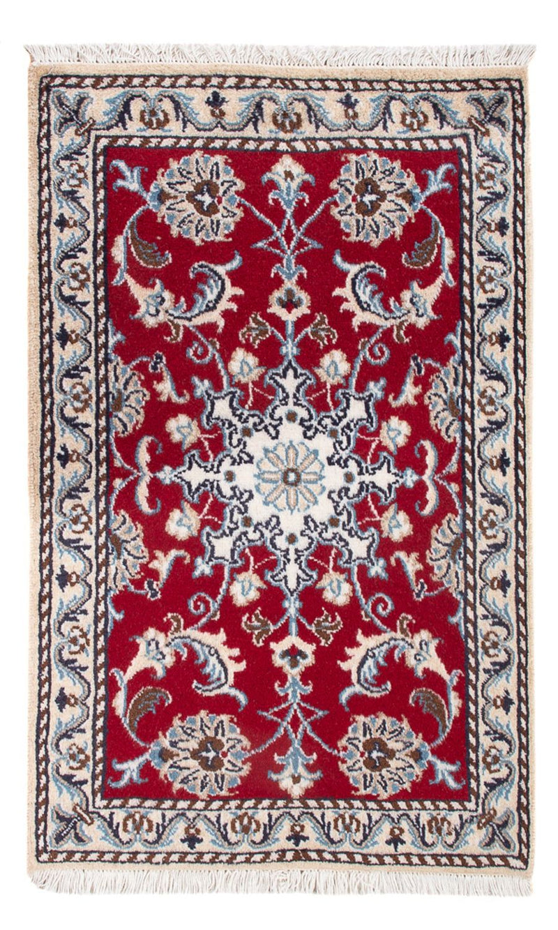 Tapis persan - Nain - Royal - 90 x 60 cm - rouge