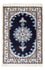 Tapis persan - Nain - Royal - 60 x 40 cm - bleu foncé