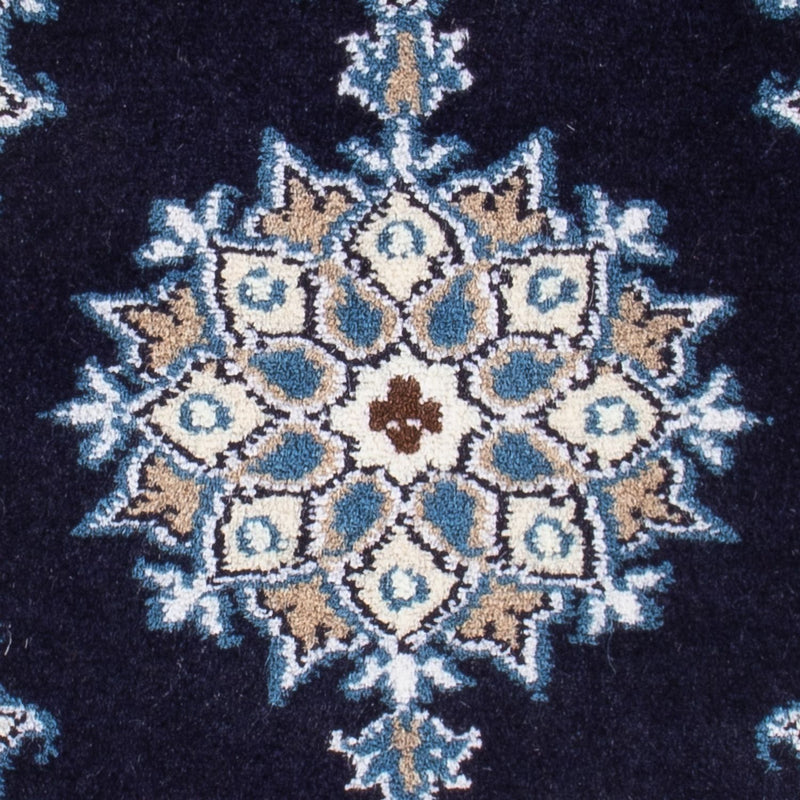 Tapis persan - Nain - Royal - 60 x 40 cm - bleu foncé