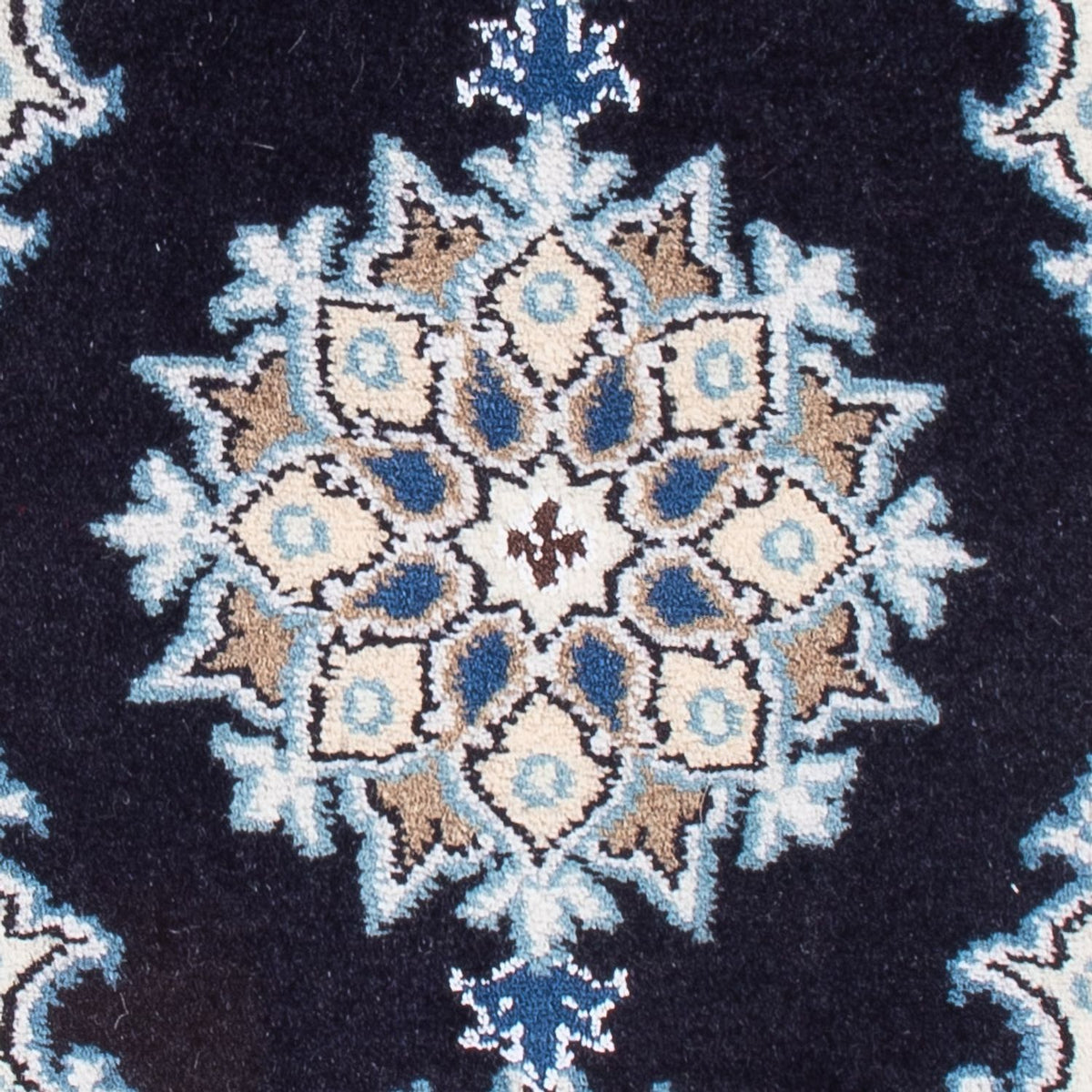 Tapis persan - Nain - Royal - 60 x 40 cm - bleu foncé