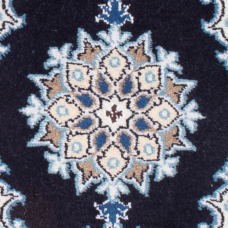 Tapis persan - Nain - Royal - 60 x 40 cm - bleu foncé