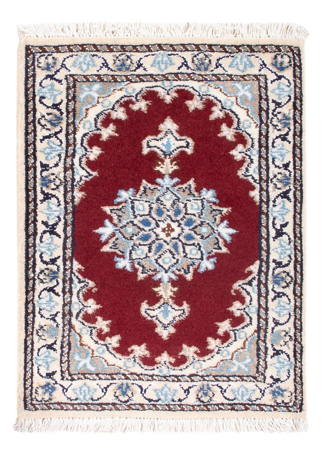 Tapis persan - Nain - Royal - 60 x 40 cm - rouge
