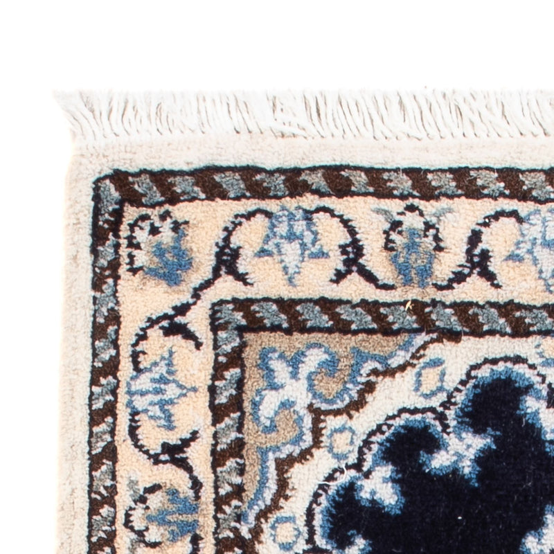 Tapis persan - Nain - Royal - 60 x 40 cm - bleu foncé
