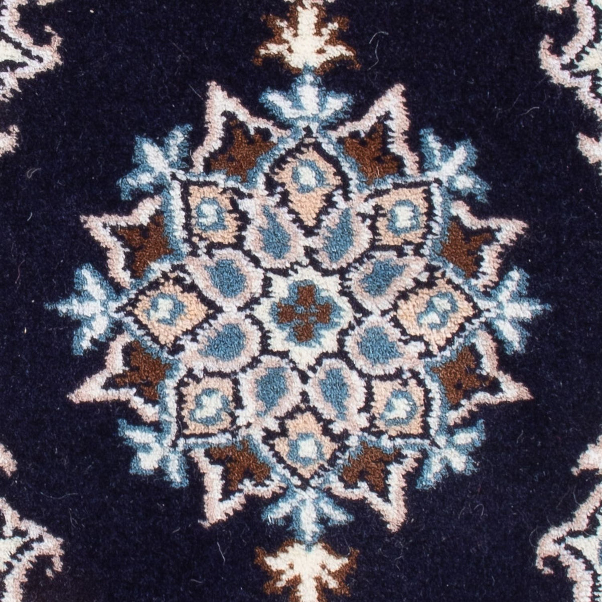 Tapis persan - Nain - Royal - 60 x 40 cm - bleu foncé