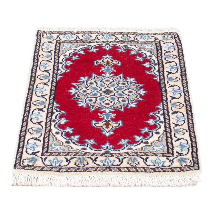 Tapis persan - Nain - Royal - 60 x 40 cm - rouge
