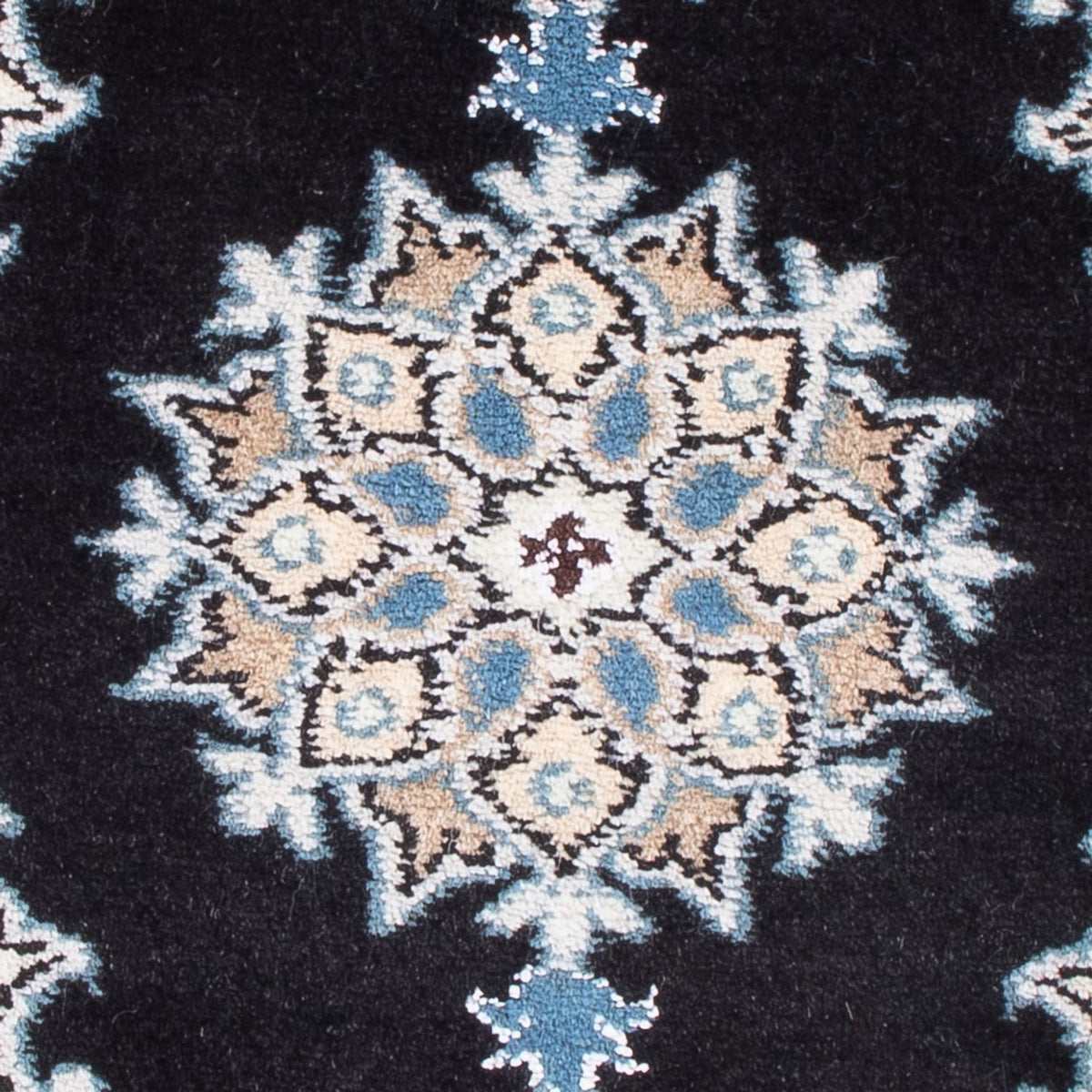 Tapis persan - Nain - Royal - 60 x 40 cm - bleu foncé