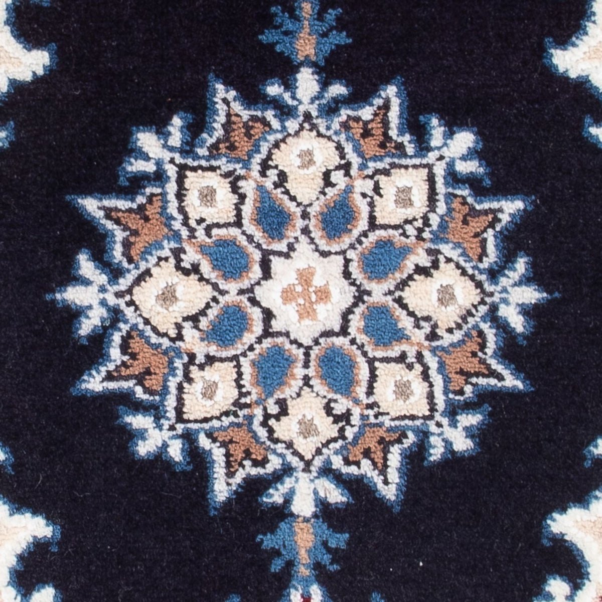 Tapis persan - Nain - Royal - 60 x 40 cm - bleu foncé