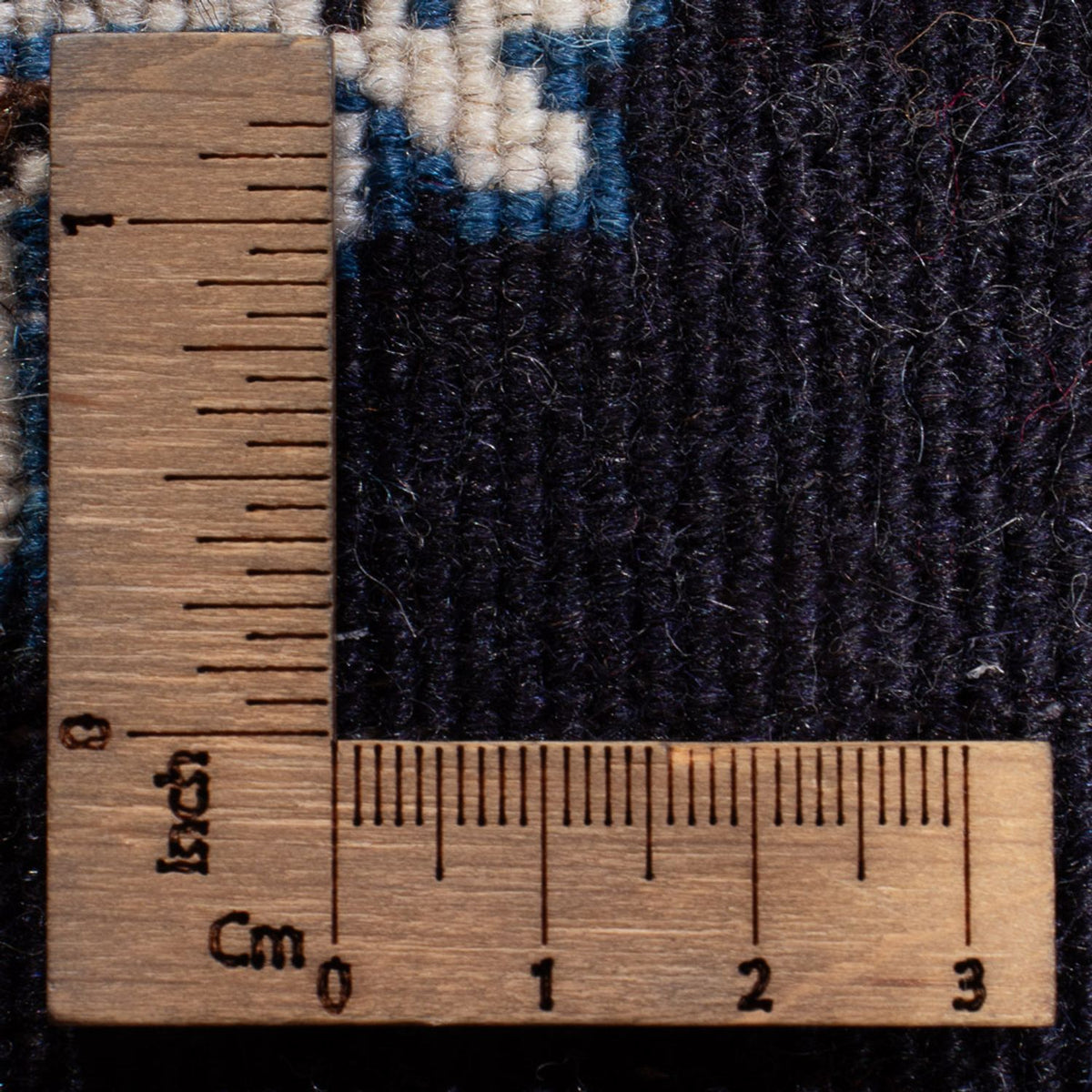 Tapis persan - Nain - Royal - 60 x 40 cm - bleu foncé