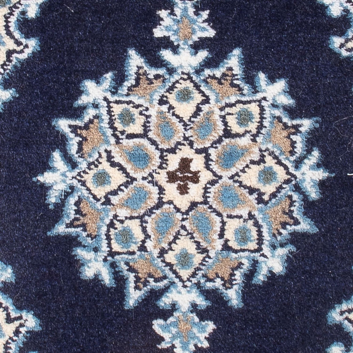 Tapis persan - Nain - Royal - 60 x 40 cm - bleu foncé