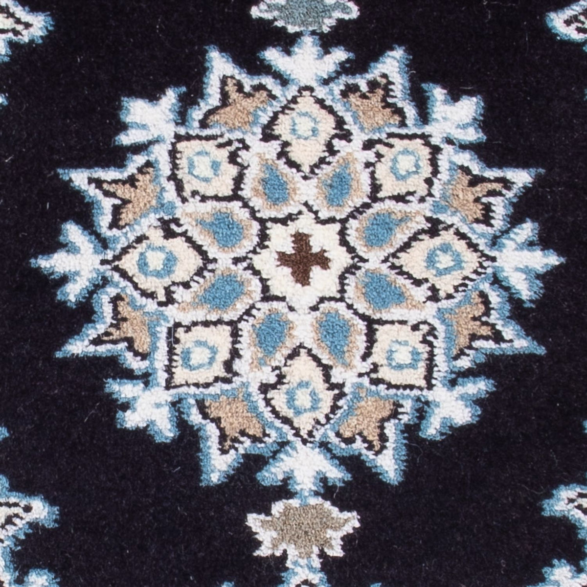 Tapis persan - Nain - Royal - 60 x 40 cm - bleu foncé