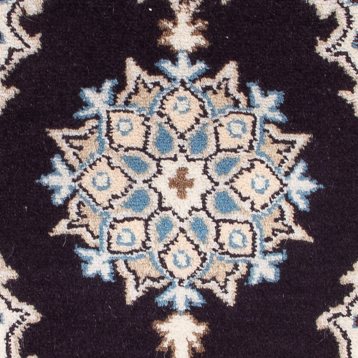 Tapis persan - Nain - Royal - 60 x 40 cm - bleu foncé