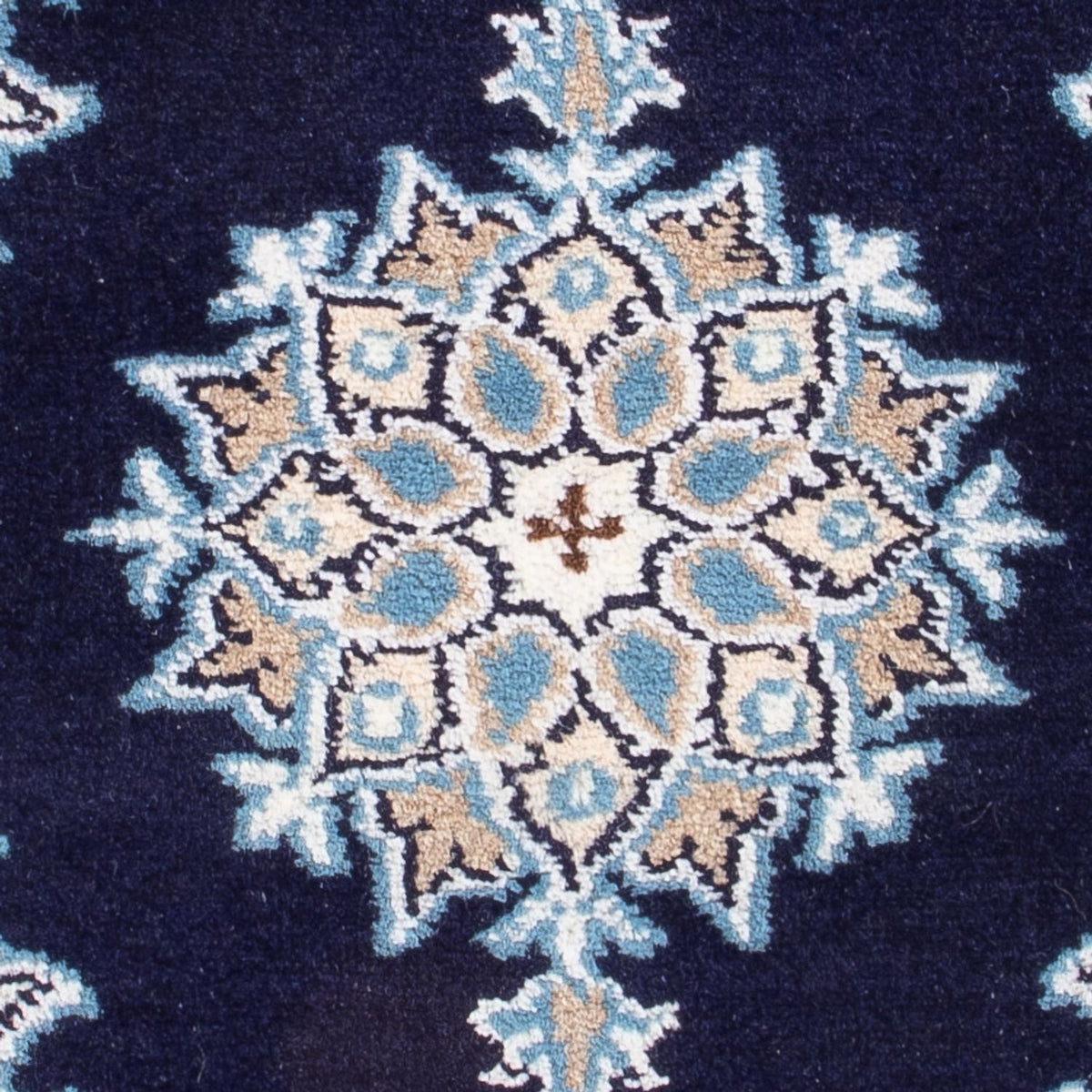 Tapis persan - Nain - Royal - 60 x 40 cm - bleu foncé