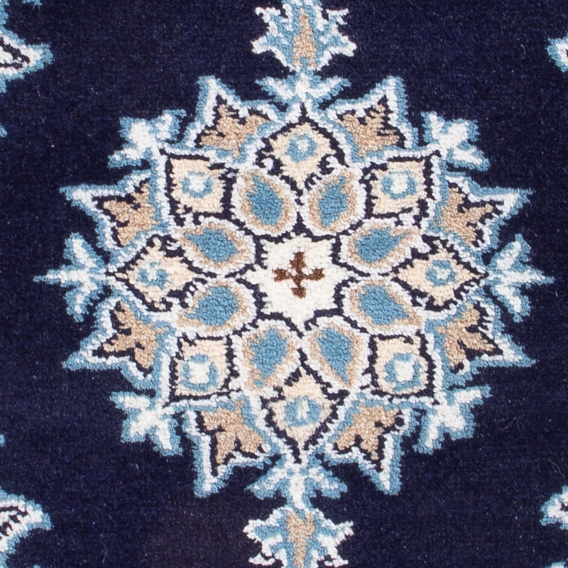Tapis persan - Nain - Royal - 60 x 40 cm - bleu foncé