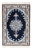 Tapis persan - Nain - Royal - 60 x 40 cm - bleu foncé
