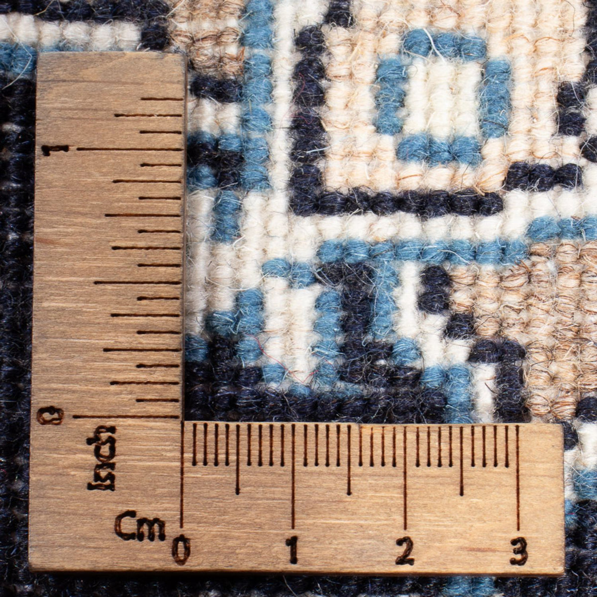 Tapis persan - Nain - Royal - 60 x 40 cm - bleu foncé