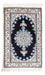 Tapis persan - Nain - Royal - 60 x 40 cm - bleu foncé