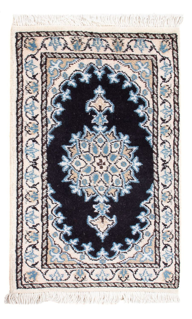 Tapis persan - Nain - Royal - 60 x 40 cm - bleu foncé