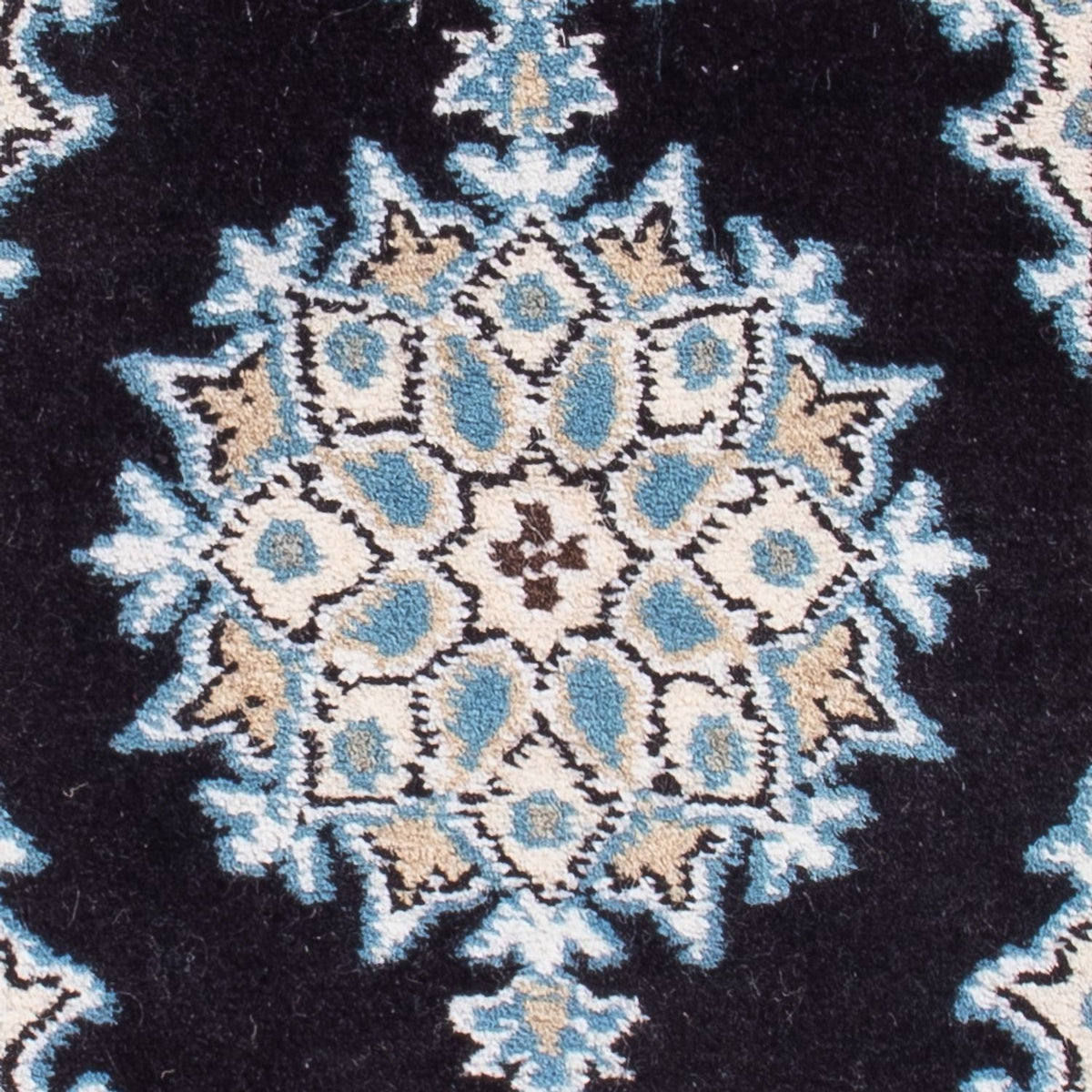 Tapis persan - Nain - Royal - 60 x 40 cm - bleu foncé