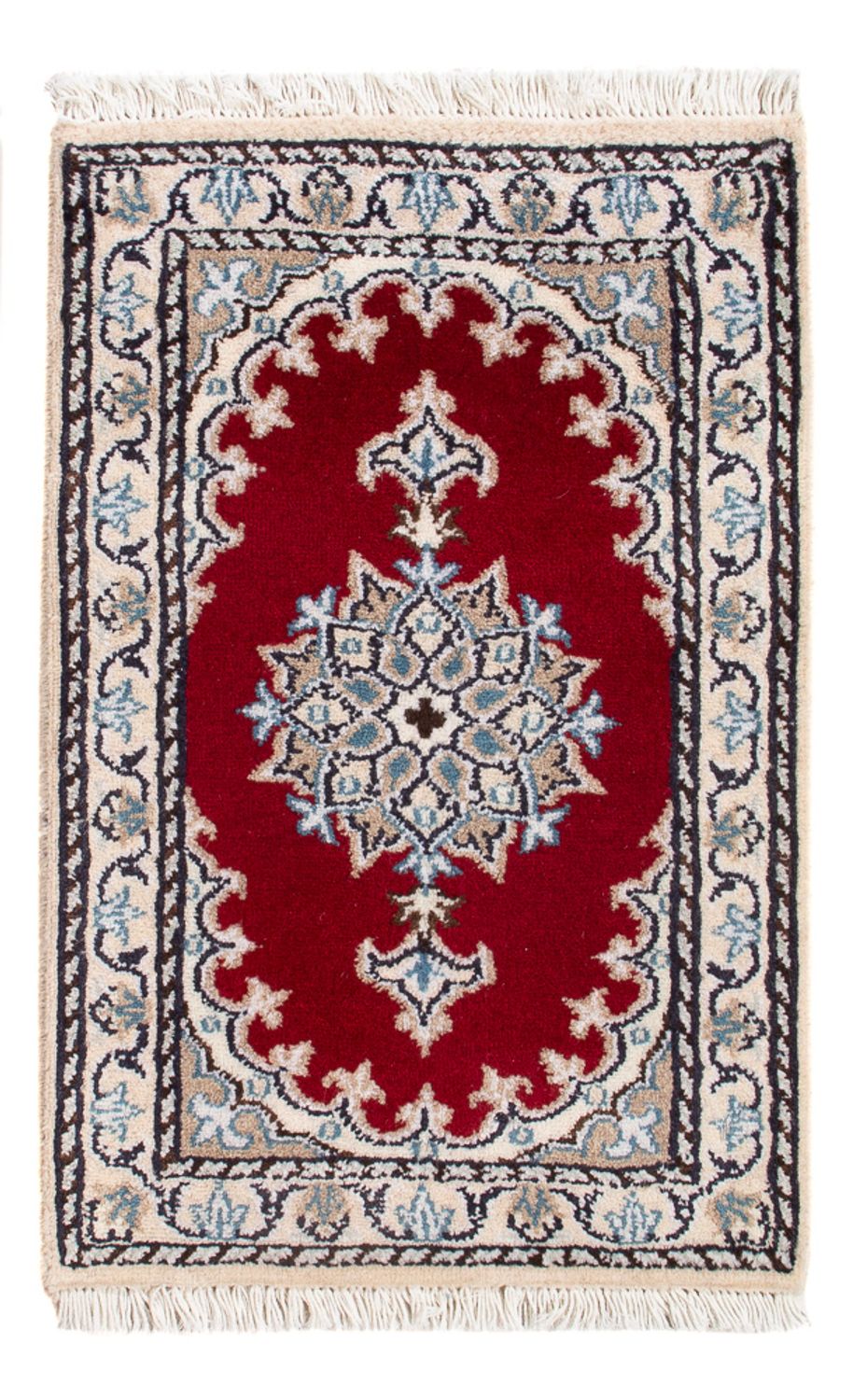 Tapis persan - Nain - Royal - 60 x 40 cm - rouge