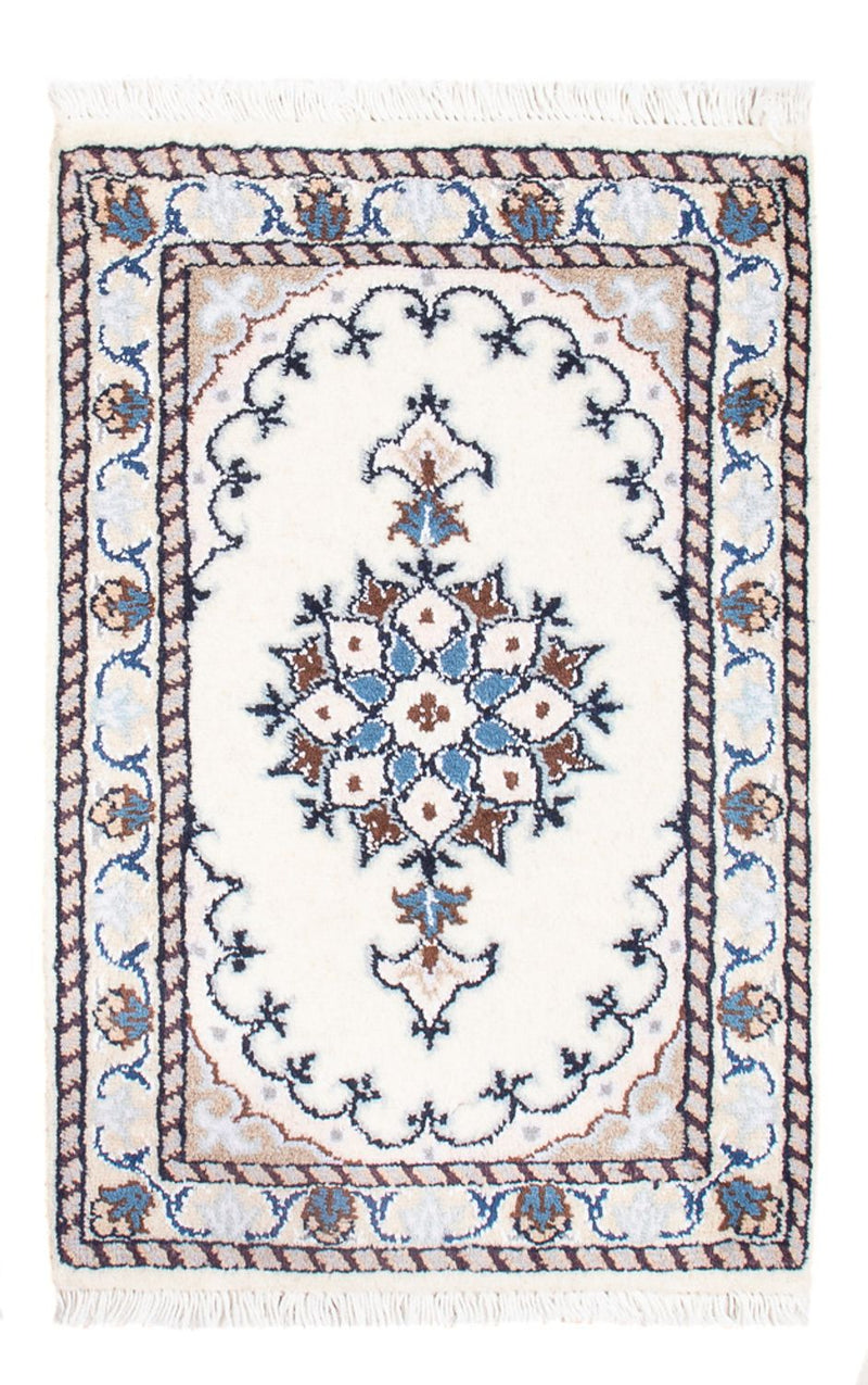 Tapis persan - Nain - Royal - 60 x 40 cm - crème