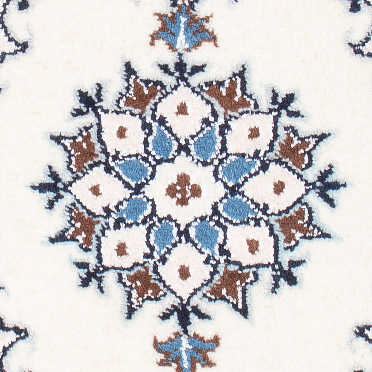 Tapis persan - Nain - Royal - 60 x 40 cm - crème