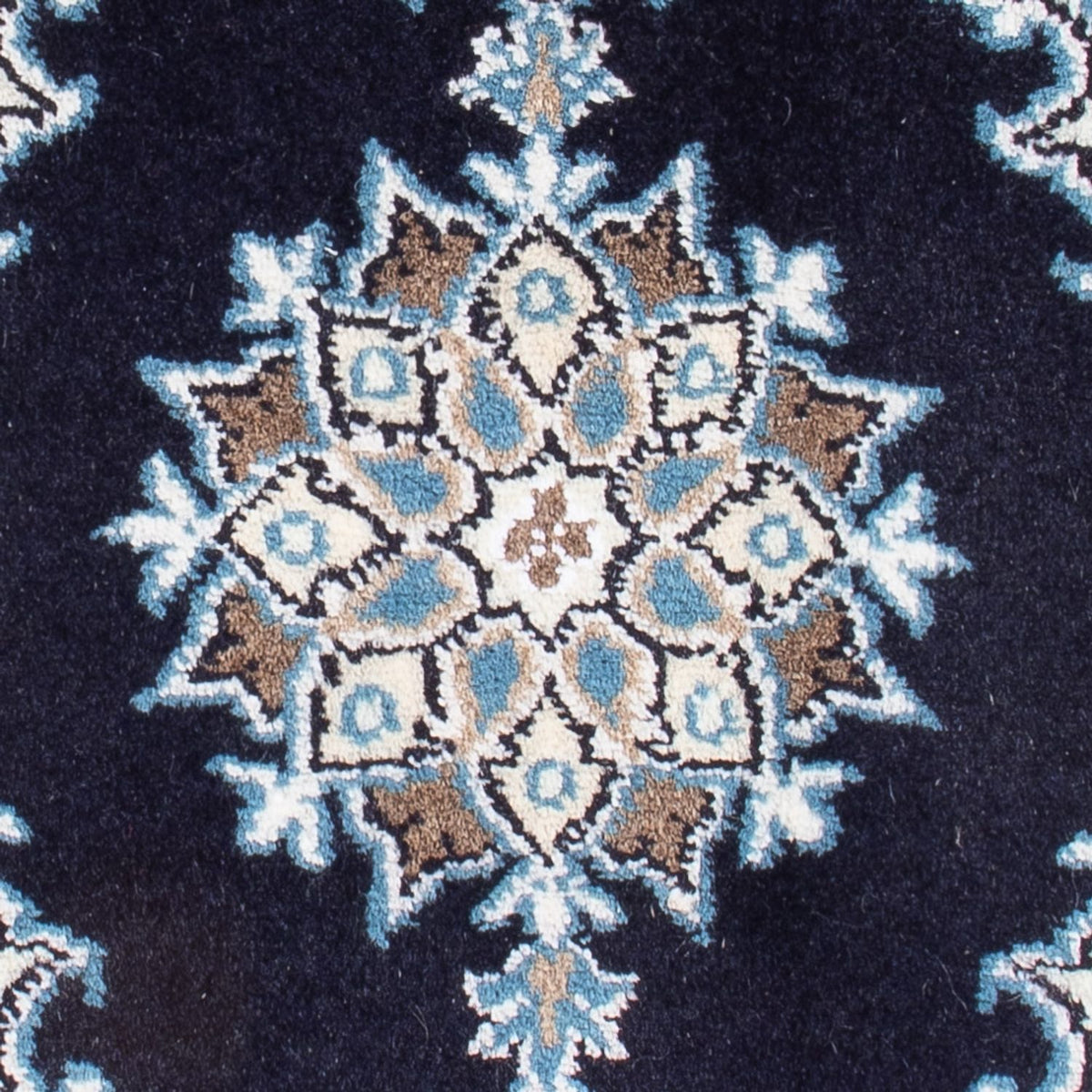 Tapis persan - Nain - Royal - 60 x 40 cm - bleu foncé