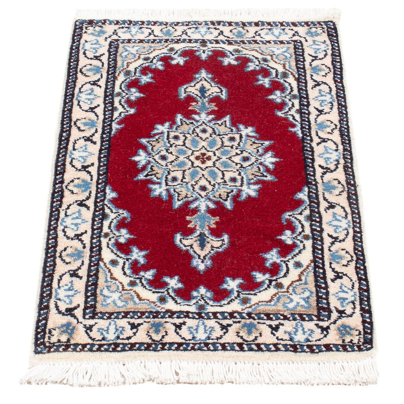 Tapis persan - Nain - Royal - 60 x 40 cm - rouge