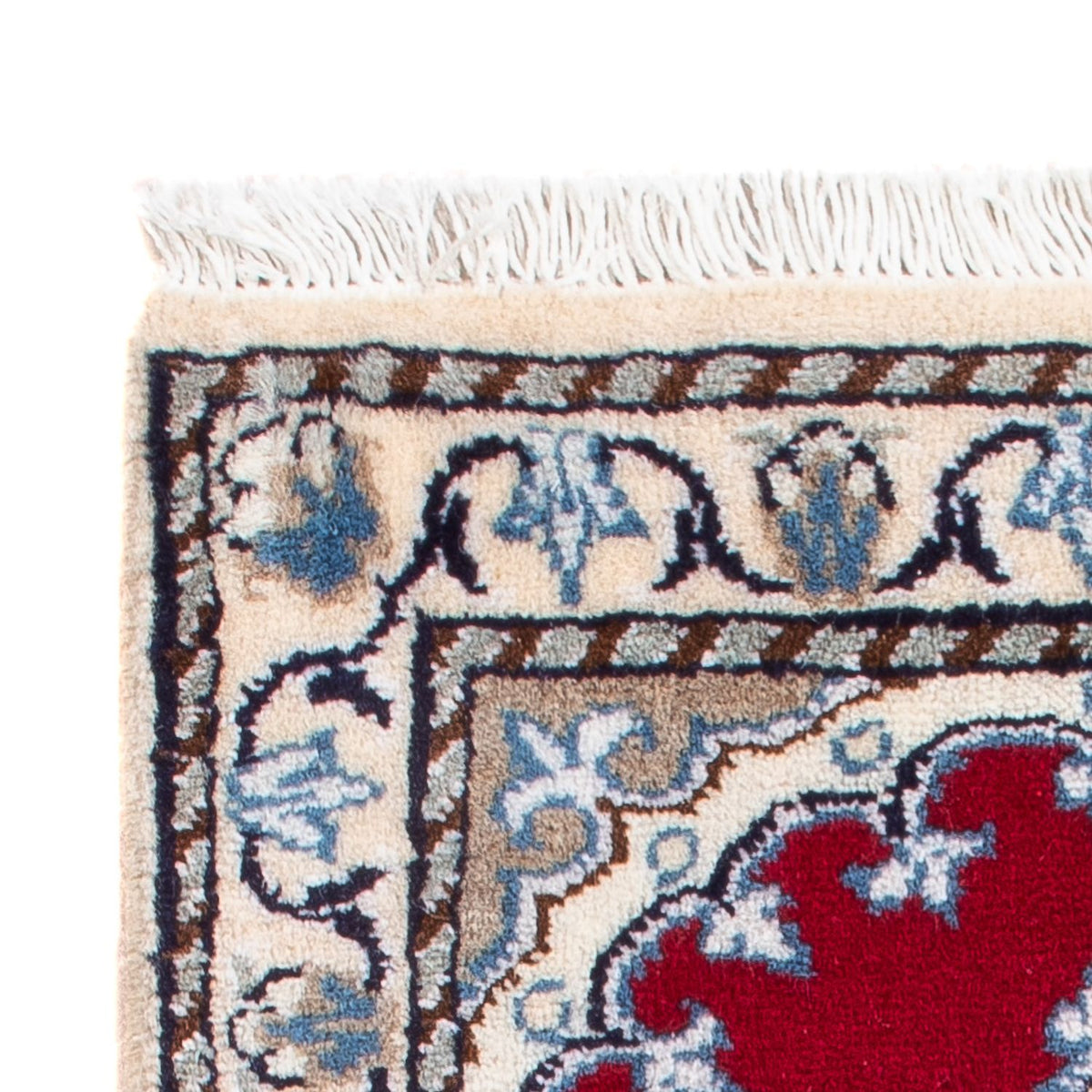 Tapis persan - Nain - Royal - 60 x 40 cm - rouge