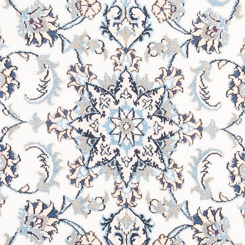 Tapis de couloir Tapis persan - Nain - 393 x 80 cm - argent