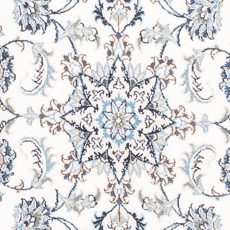 Tapis de couloir Tapis persan - Nain - 400 x 80 cm - argent