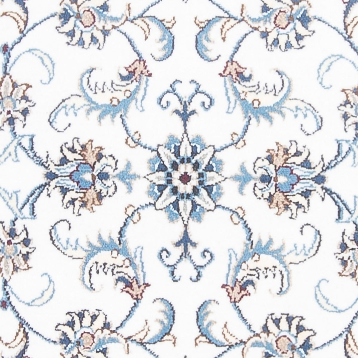 Tapis de couloir Tapis persan - Nain - 393 x 77 cm - argent