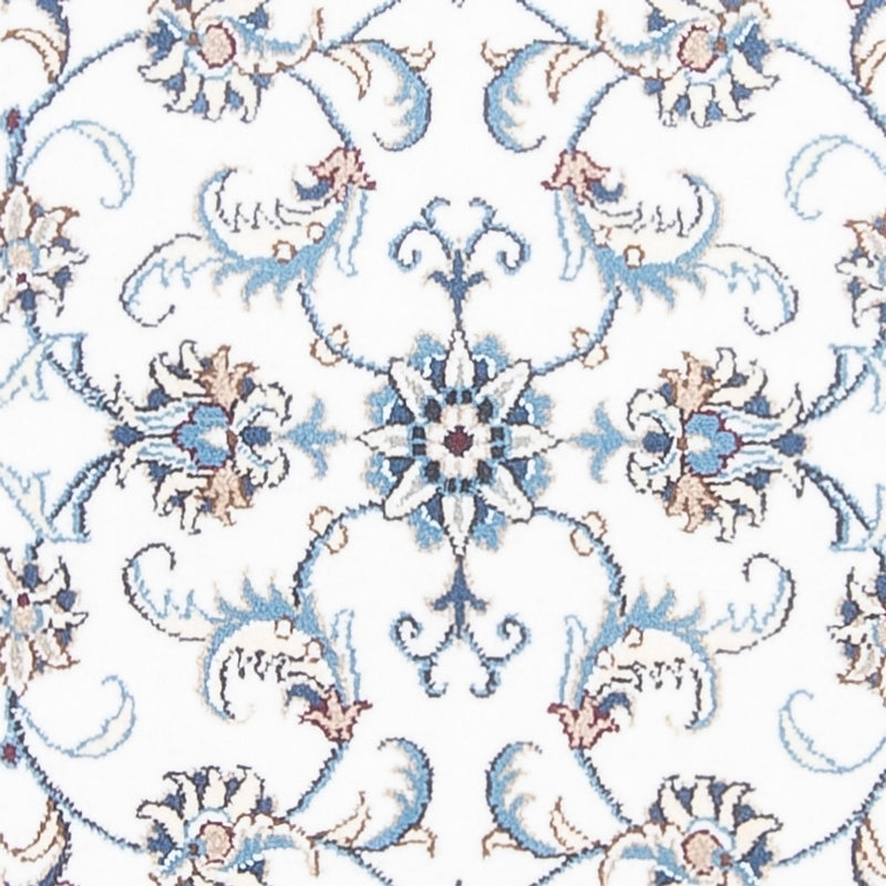 Tapis de couloir Tapis persan - Nain - 393 x 77 cm - argent