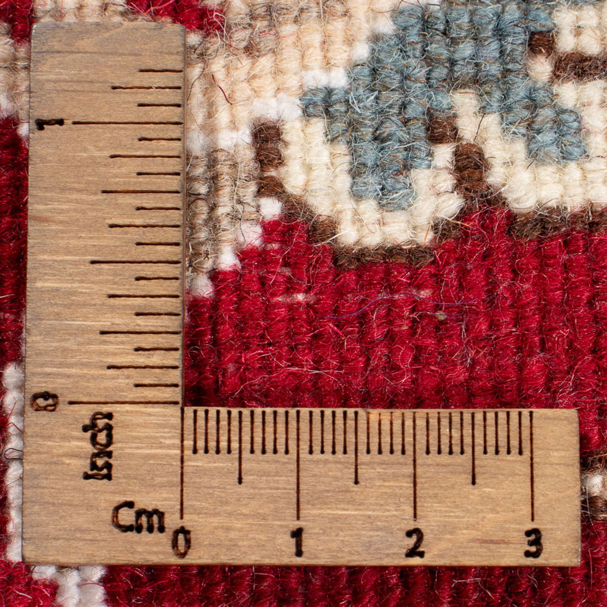 Tapis de couloir Tapis persan - Nain - 283 x 76 cm - rouge