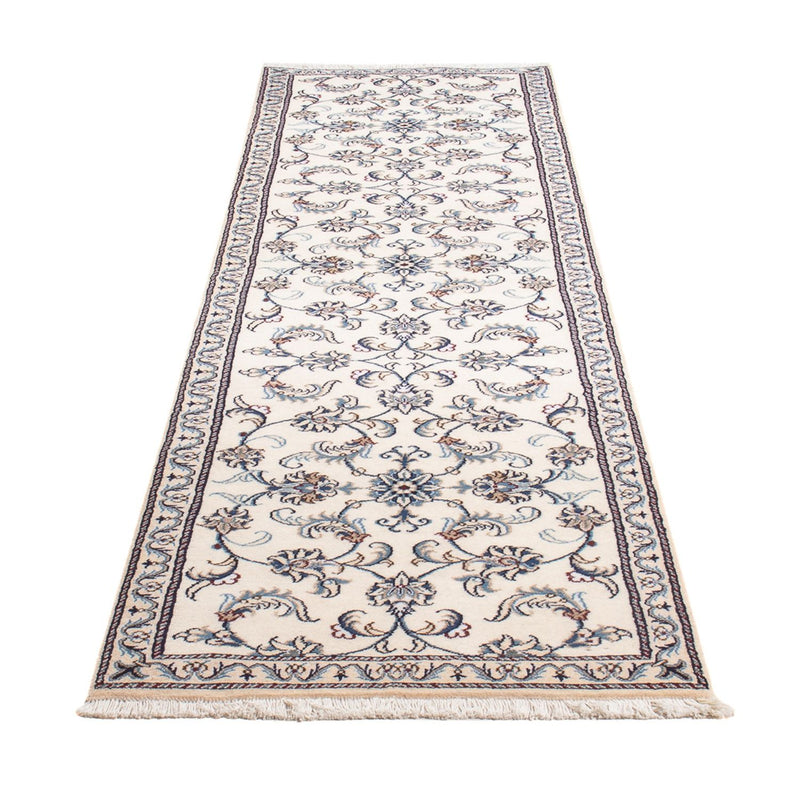 Tapis de couloir Tapis persan - Nain - 290 x 74 cm - argent