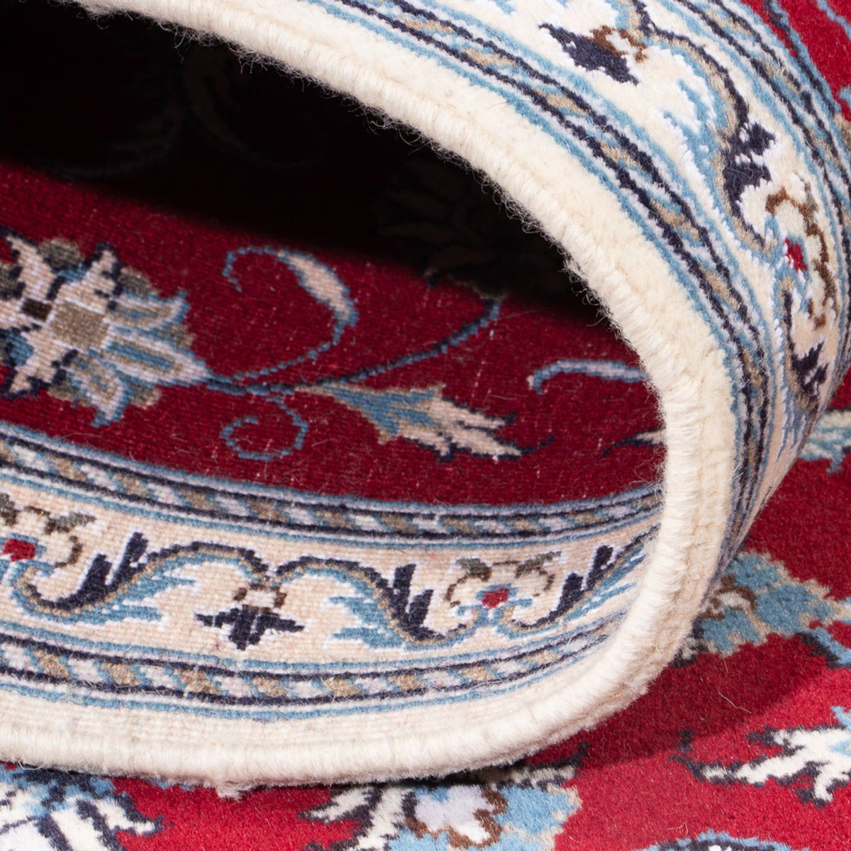 Tapis de couloir Tapis persan - Nain - 290 x 82 cm - rouge