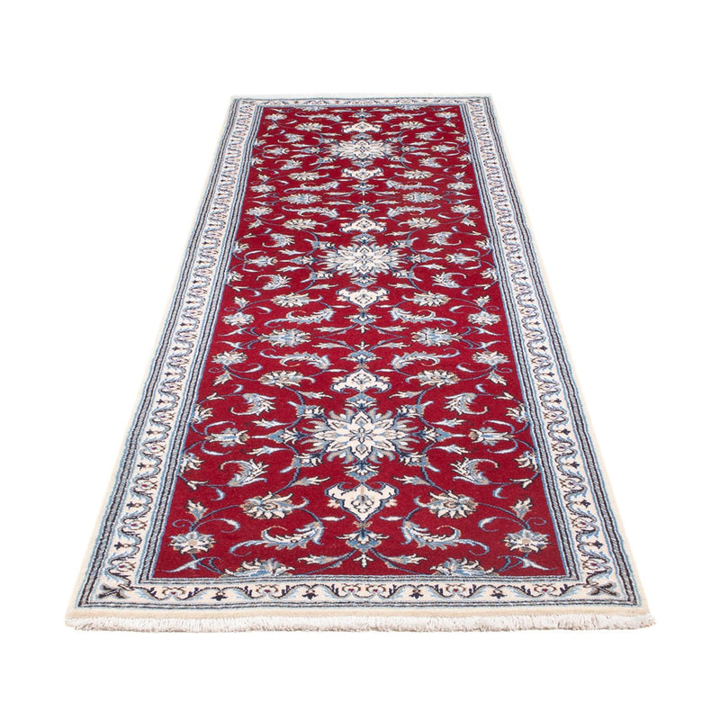 Tapis de couloir Tapis persan - Nain - 290 x 82 cm - rouge