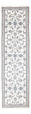 Tapis de couloir Tapis persan - Nain - 288 x 78 cm - argent