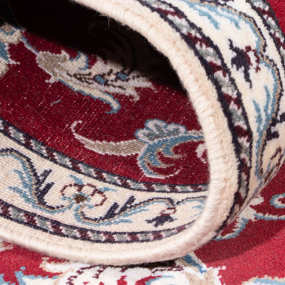 Tapis de couloir Tapis persan - Nain - 285 x 80 cm - rouge