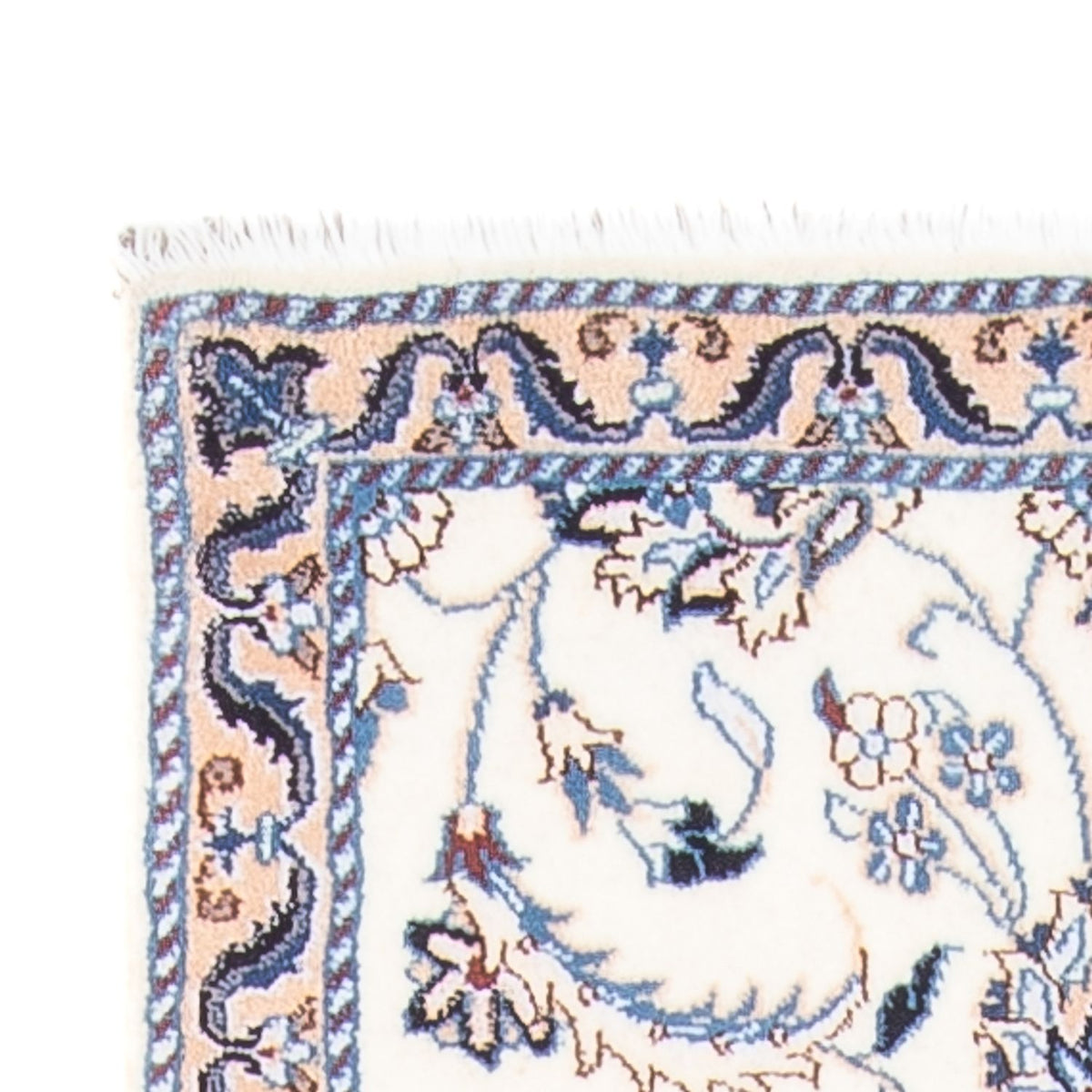 Tapis de couloir Tapis persan - Nain - 292 x 81 cm - argent