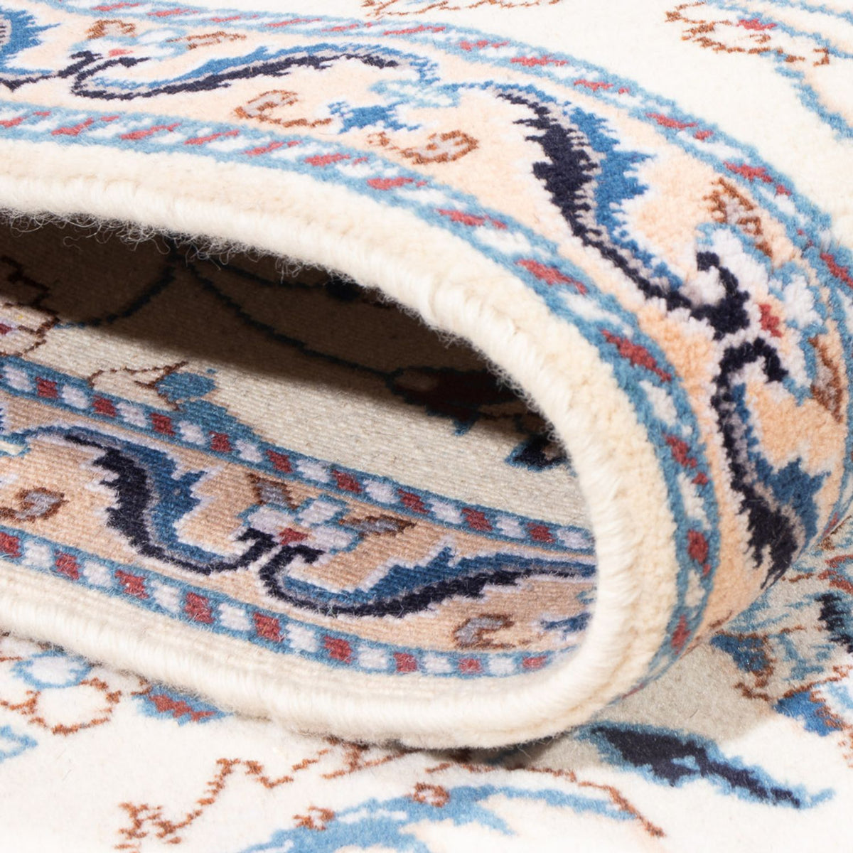 Tapis de couloir Tapis persan - Nain - 292 x 81 cm - argent