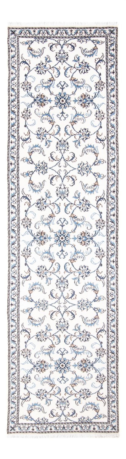 Tapis de couloir Tapis persan - Nain - 292 x 76 cm - argent