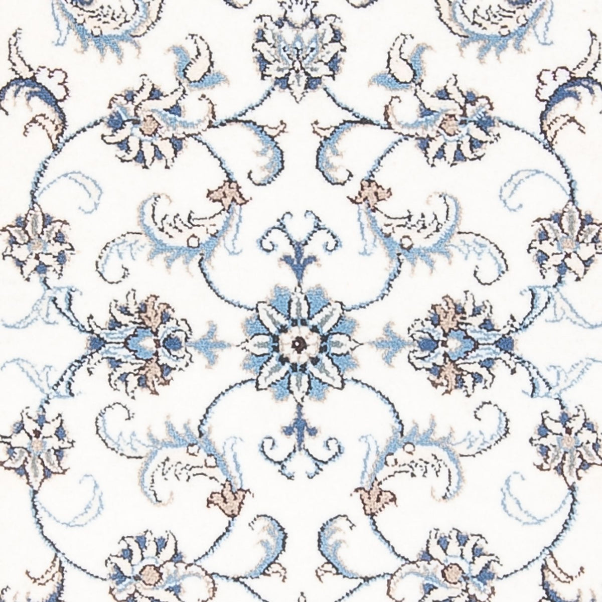 Tapis de couloir Tapis persan - Nain - 286 x 77 cm - argent