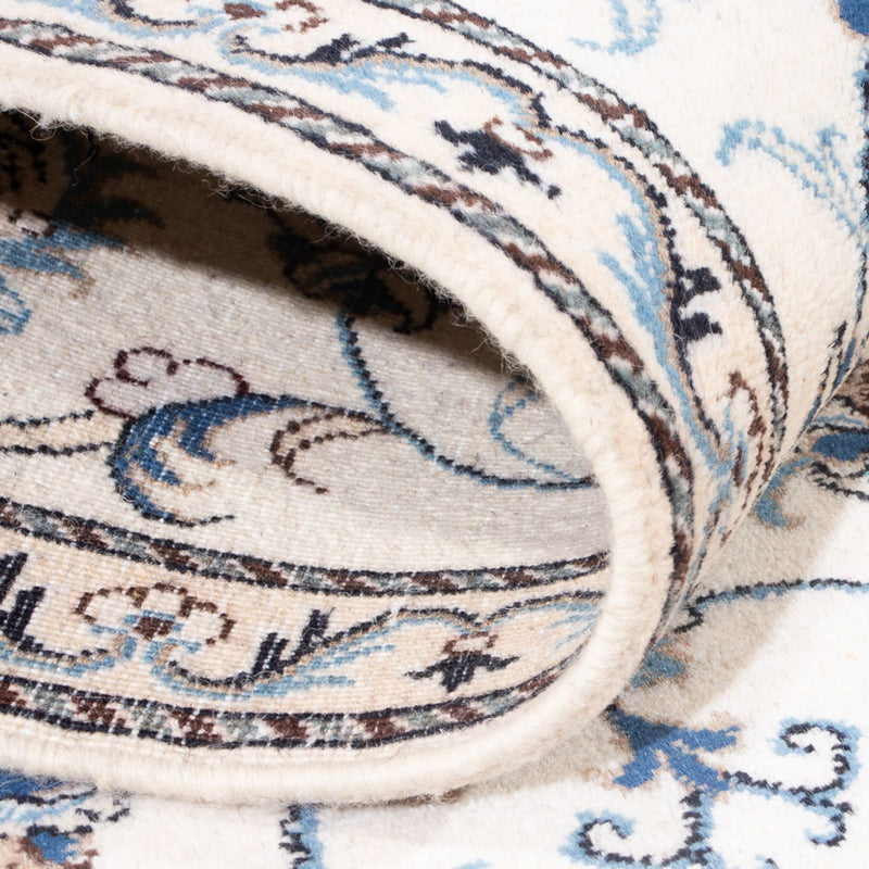 Tapis de couloir Tapis persan - Nain - 286 x 77 cm - argent