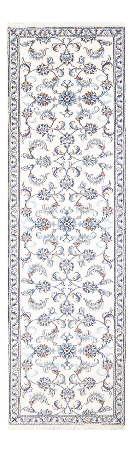 Tapis de couloir Tapis persan - Nain - 286 x 82 cm - argent