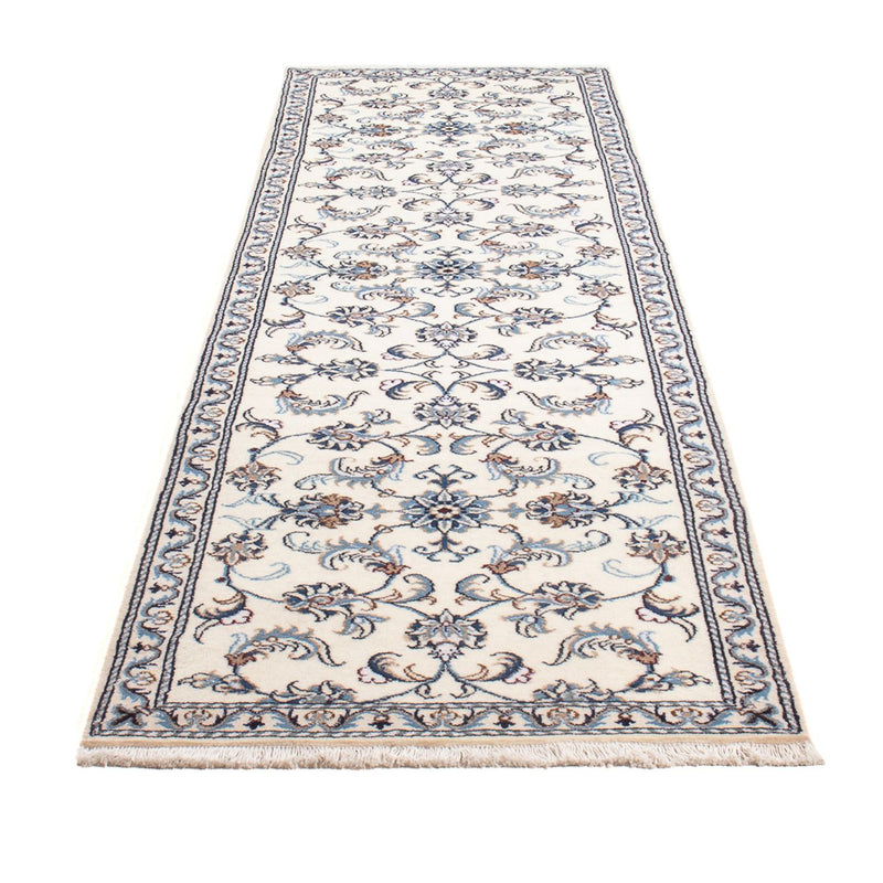 Tapis de couloir Tapis persan - Nain - 286 x 82 cm - argent