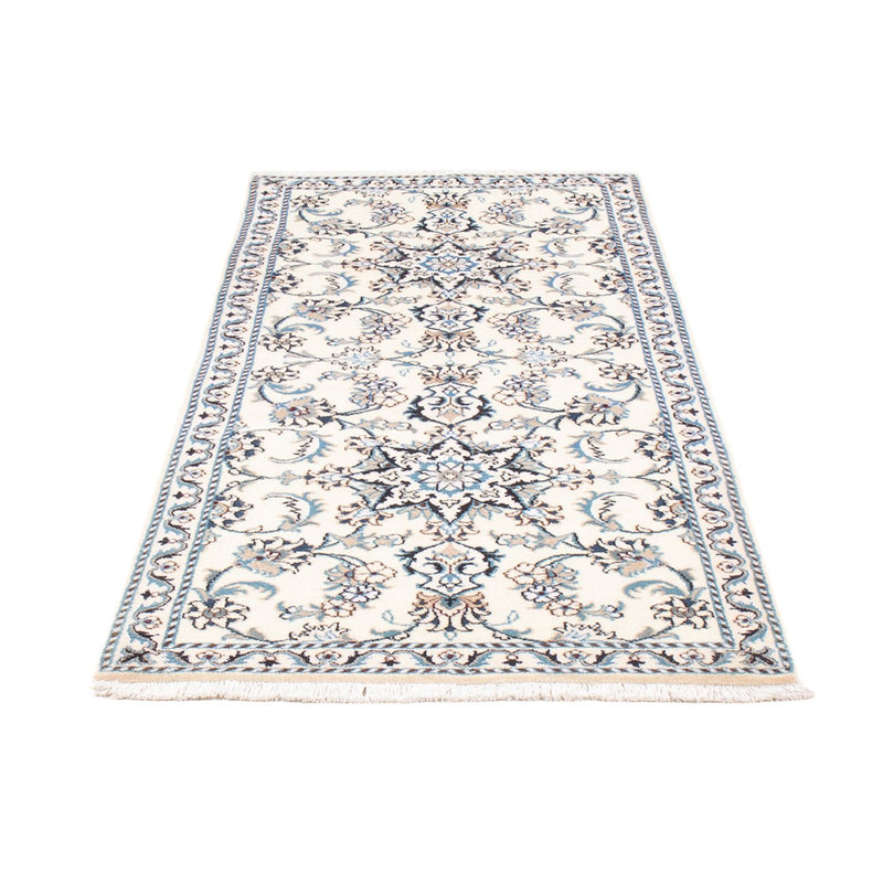 Tapis de couloir Tapis persan - Nain - 194 x 80 cm - argent