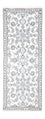 Tapis de couloir Tapis persan - Nain - 197 x 75 cm - argent
