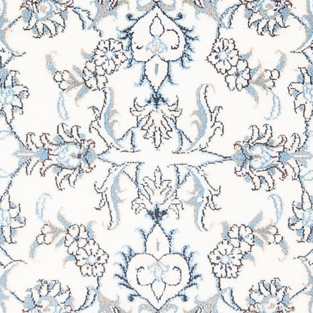 Tapis de couloir Tapis persan - Nain - 197 x 75 cm - argent