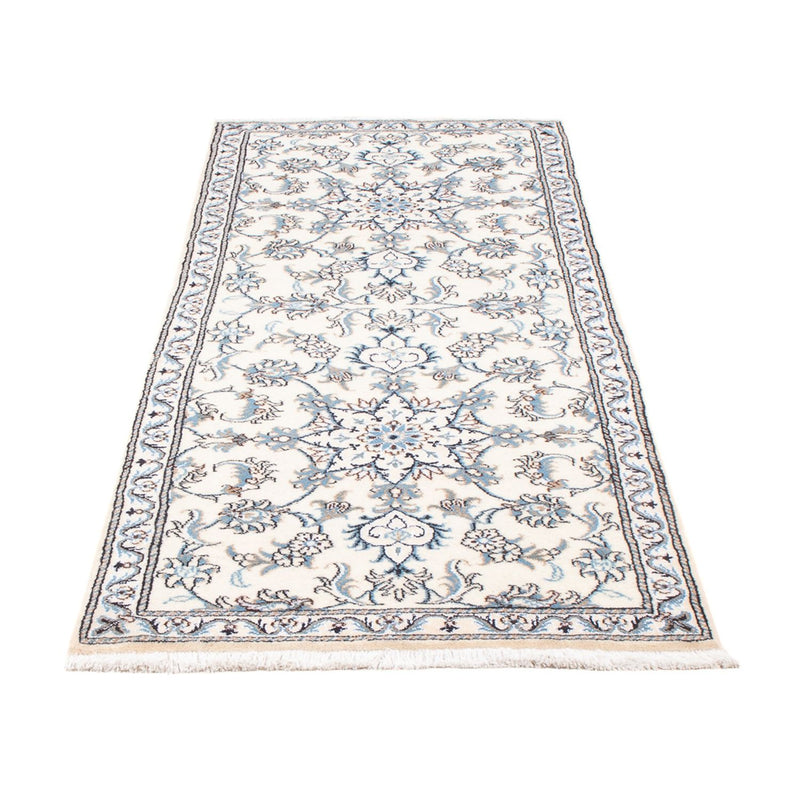 Tapis de couloir Tapis persan - Nain - 197 x 75 cm - argent
