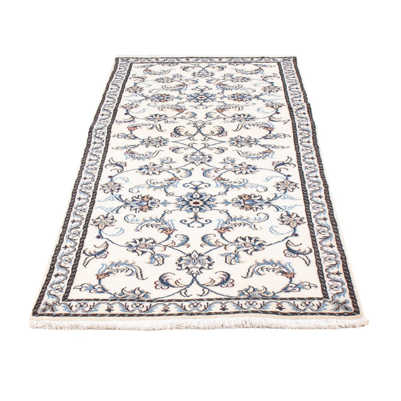 Tapis de couloir Tapis persan - Nain - 195 x 77 cm - argent